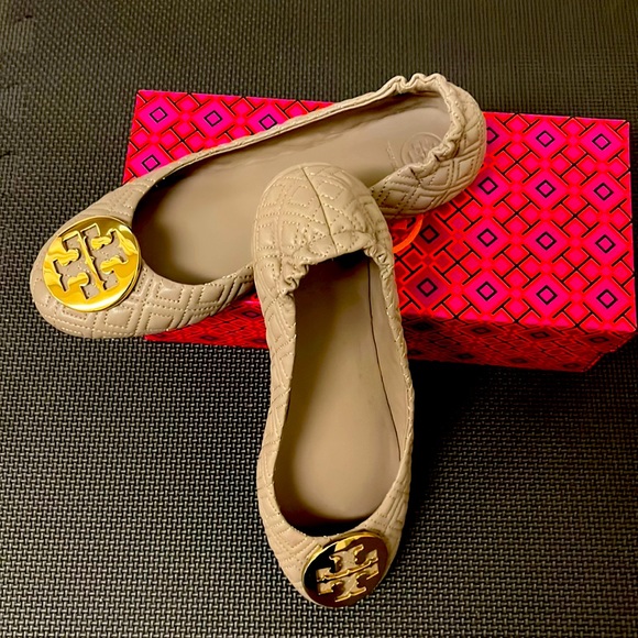 Tory Burch Shoes - Tory Burch Mini Travel Quilted Ballet Flats